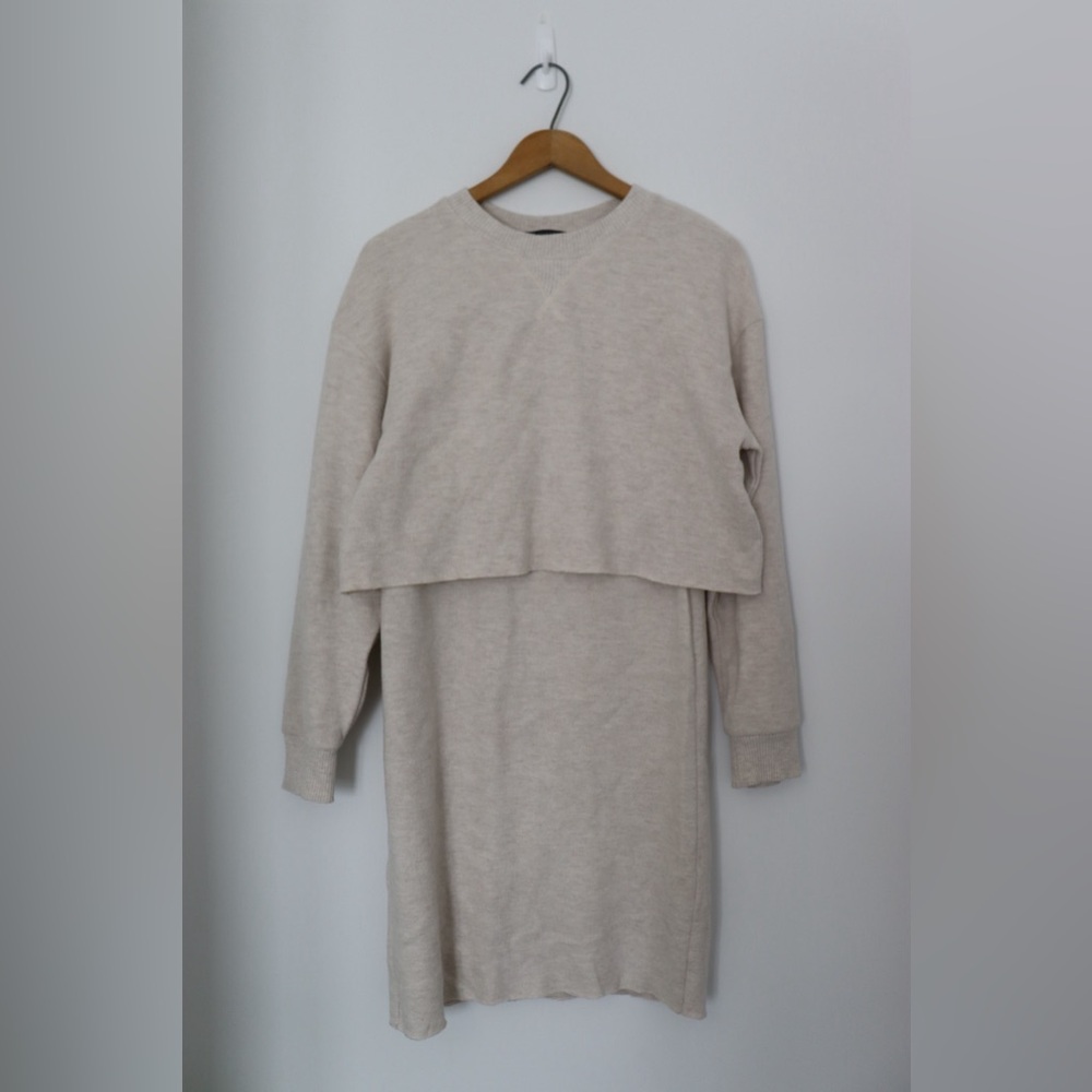 Zara cropped sweater and skirt set